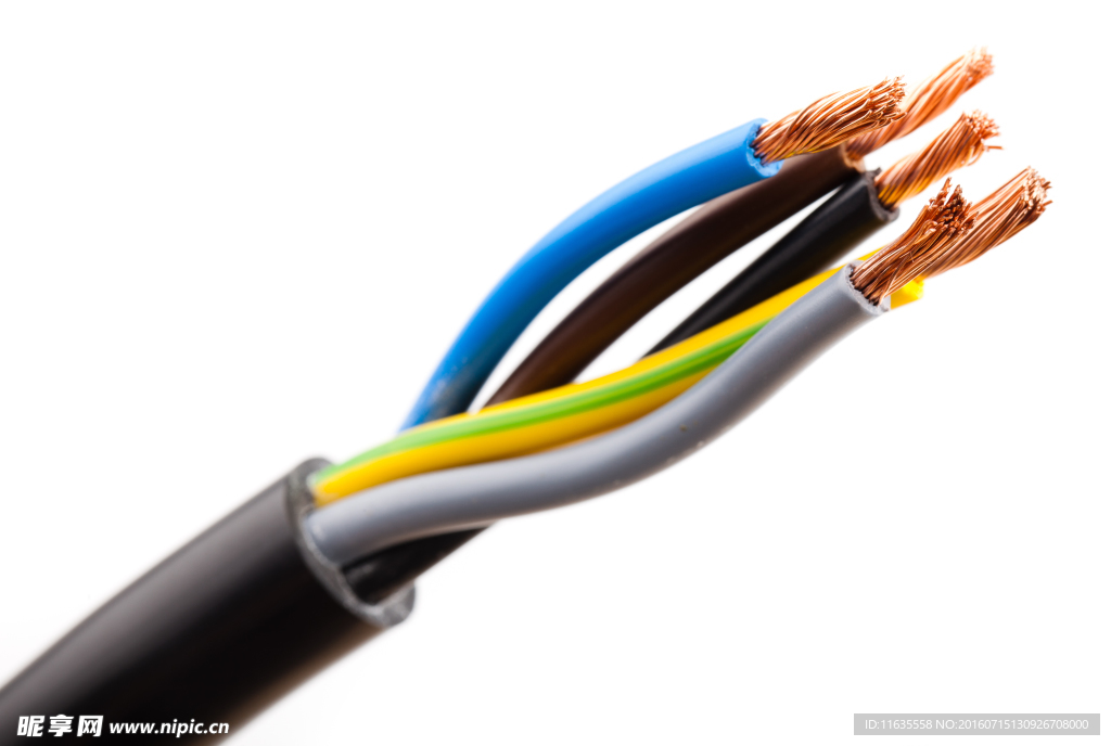 塑料包裹的電線