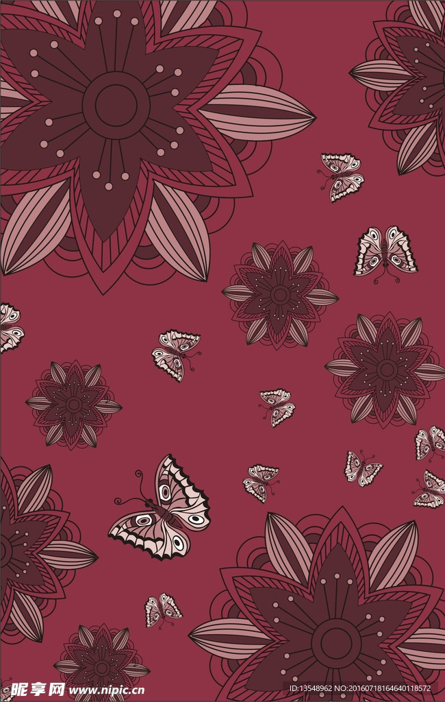蝴蝶花图