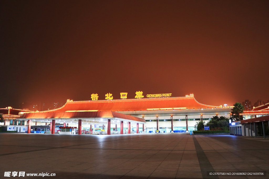 拱北口岸夜景