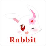 卡通动物头像 兔子加英文名称