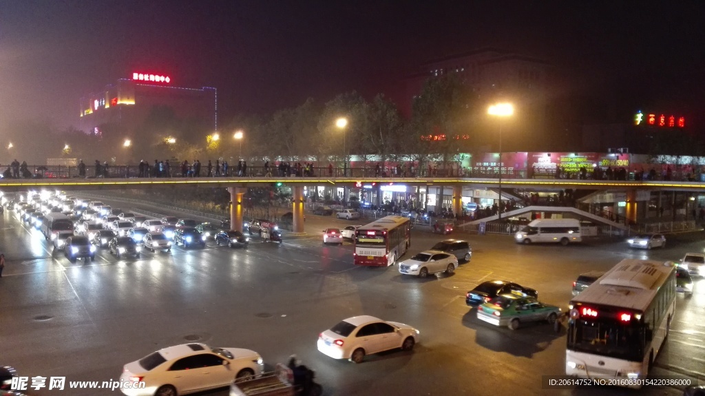 西安小寨的夜色風采