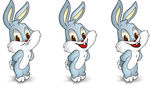 玉兔 兔子卡通表情