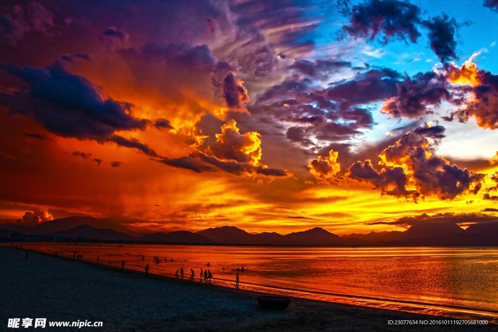 美麗的夕陽