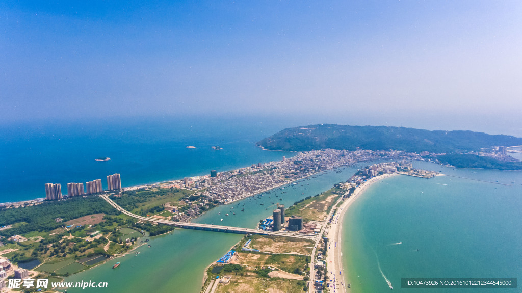 沿海城市風景圖片