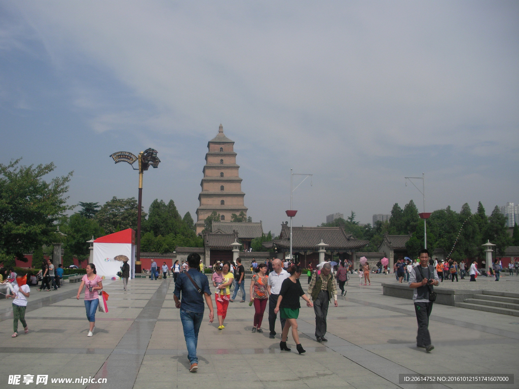 旅游胜地大雁塔