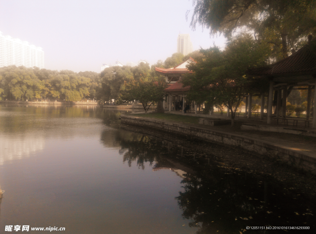 佳木斯杏林湖公園