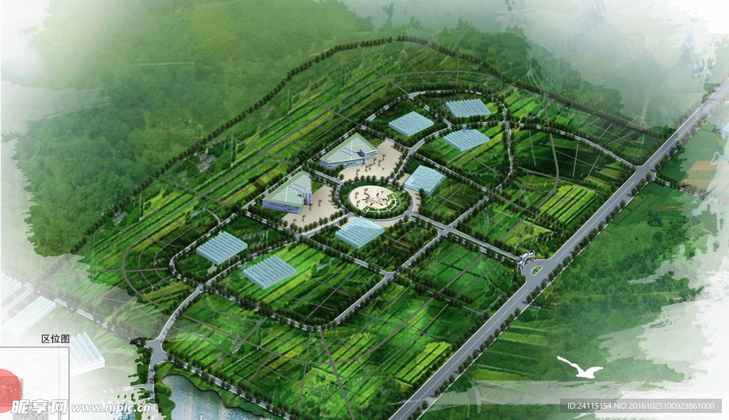 鳥(niǎo)瞰圖 自然景觀 建筑園林