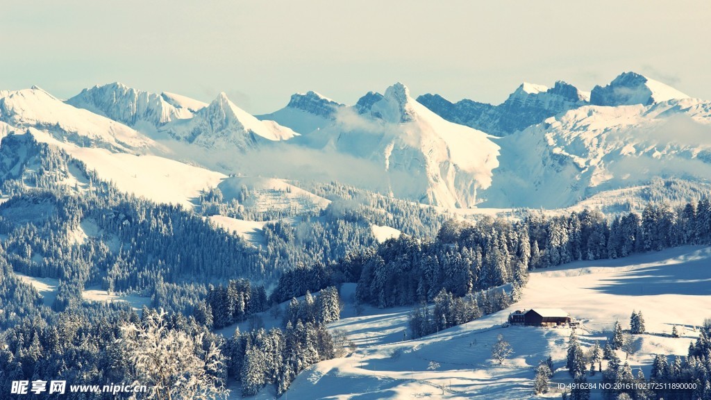 雪山背景