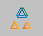 立体三角形logo
