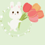 兔子花朵