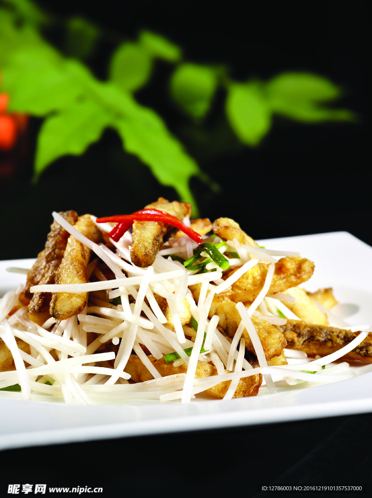 小黃魚炒豆芽