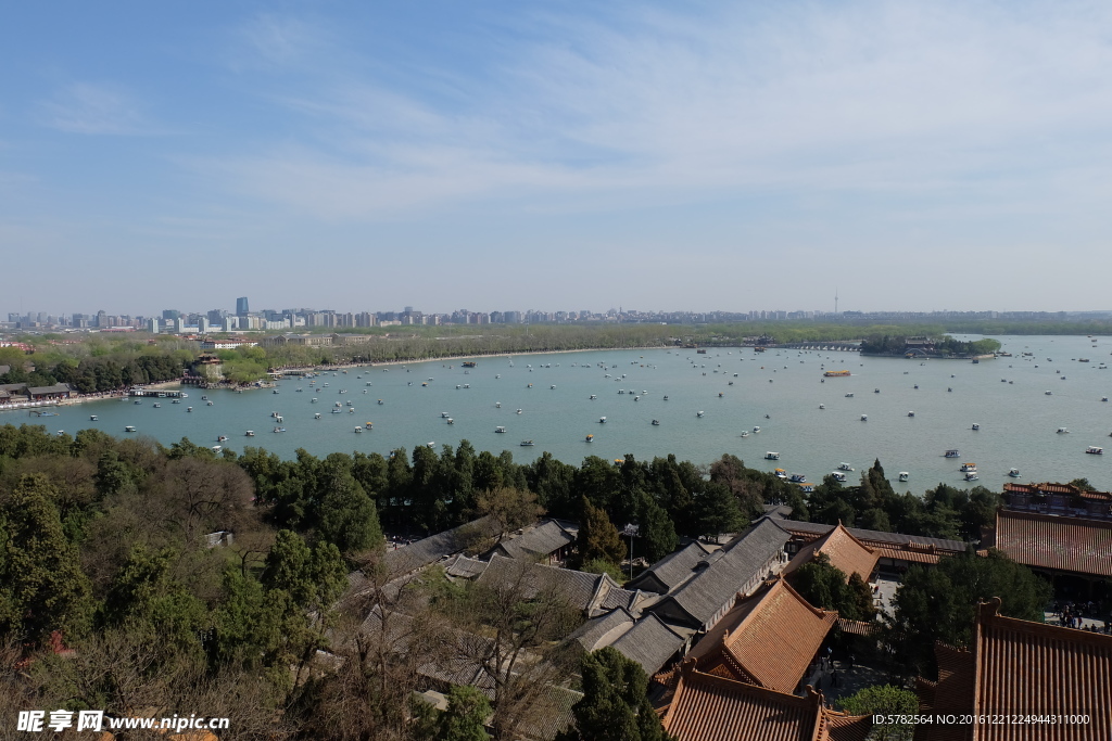 遠眺湖面