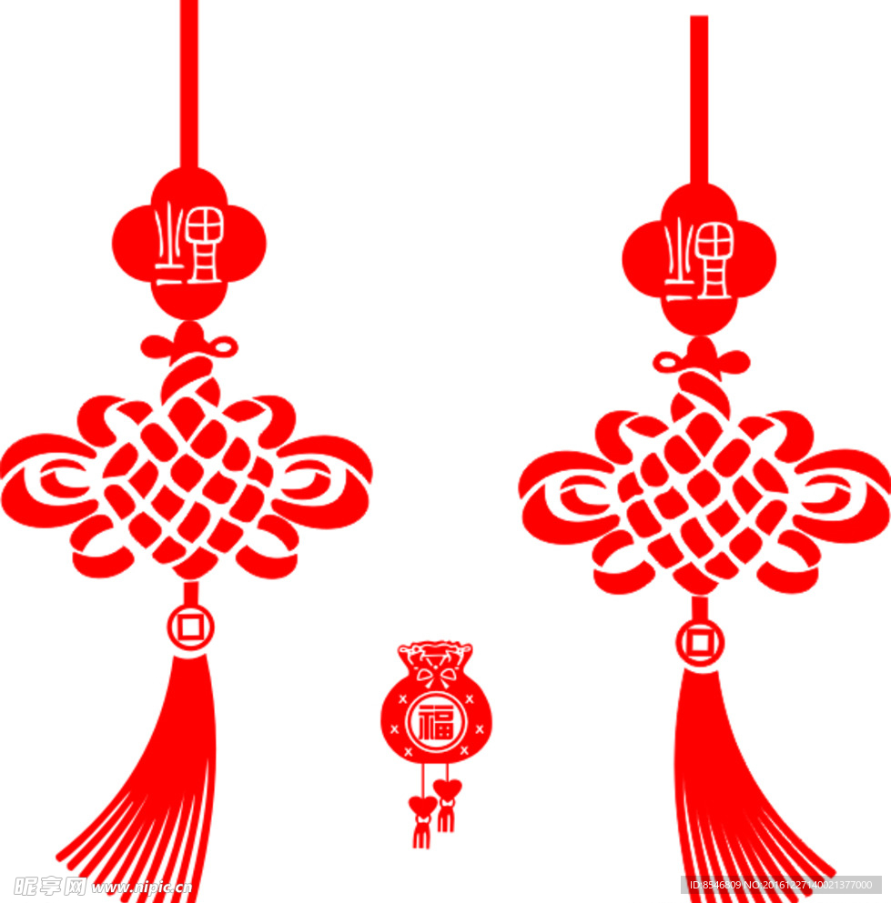 中國結福袋