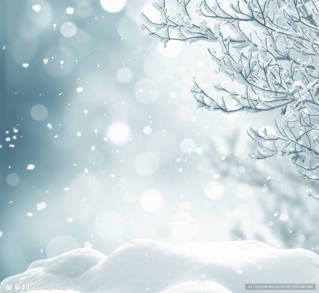 冬天雪景高清圖片