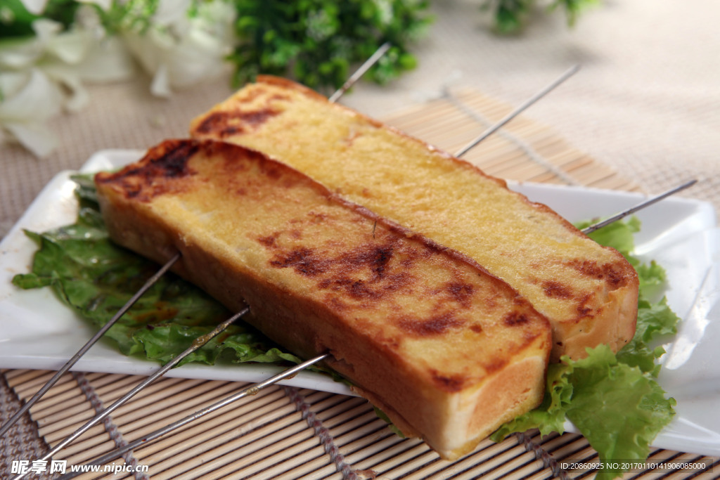 美味的烤面包圖片