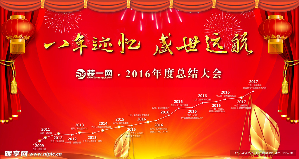 2016年年會年度總結(jié)會背景圖