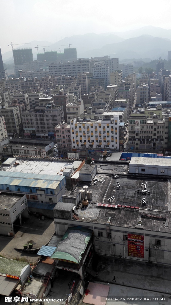 俯瞰城市建筑