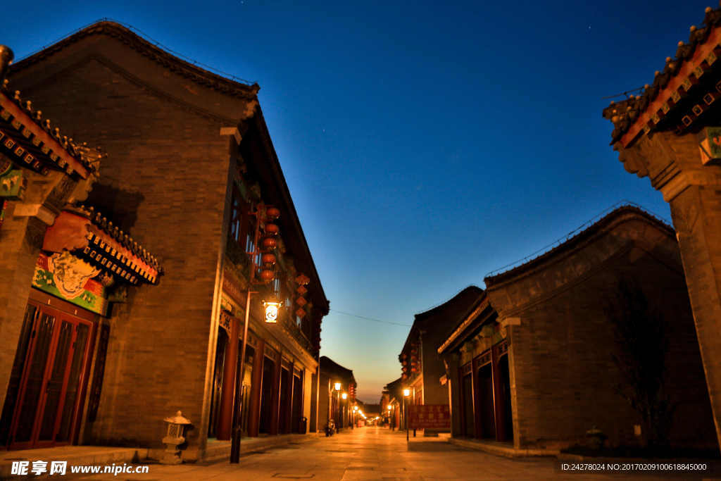 中国古城夜景