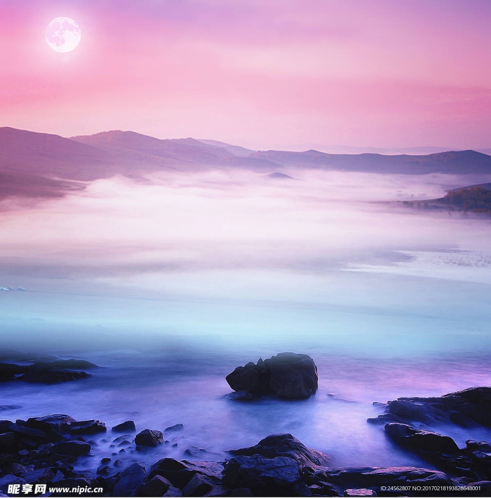 海邊余暉