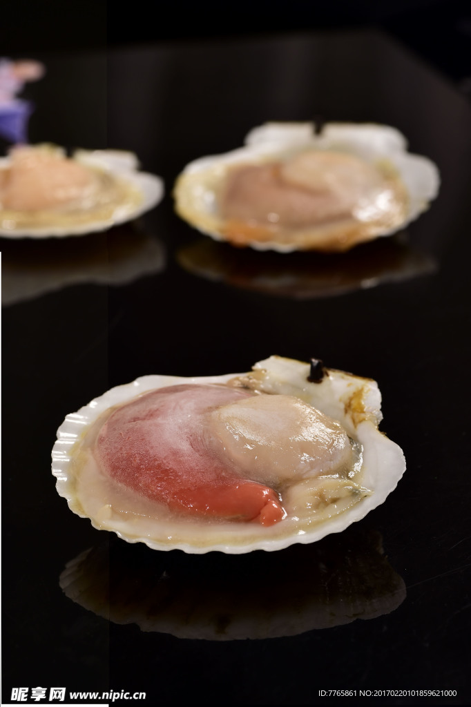 水晶烤扇貝