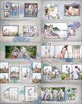 水彩家庭故事相册模板（10个）