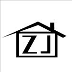 ZJ logo 透明底 黑白