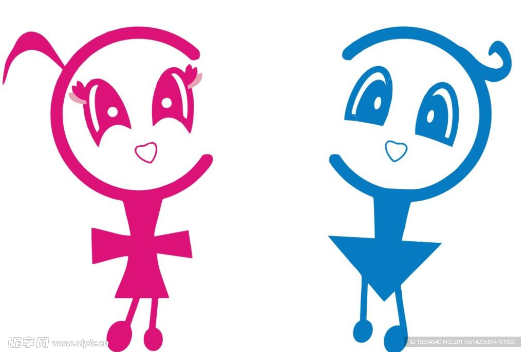 男女logo