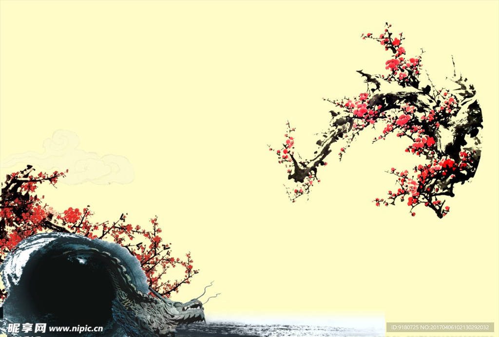 中國(guó)風(fēng)梅花