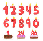 生日蛋糕 数字蜡烛