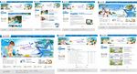 蓝色海洋网站模板