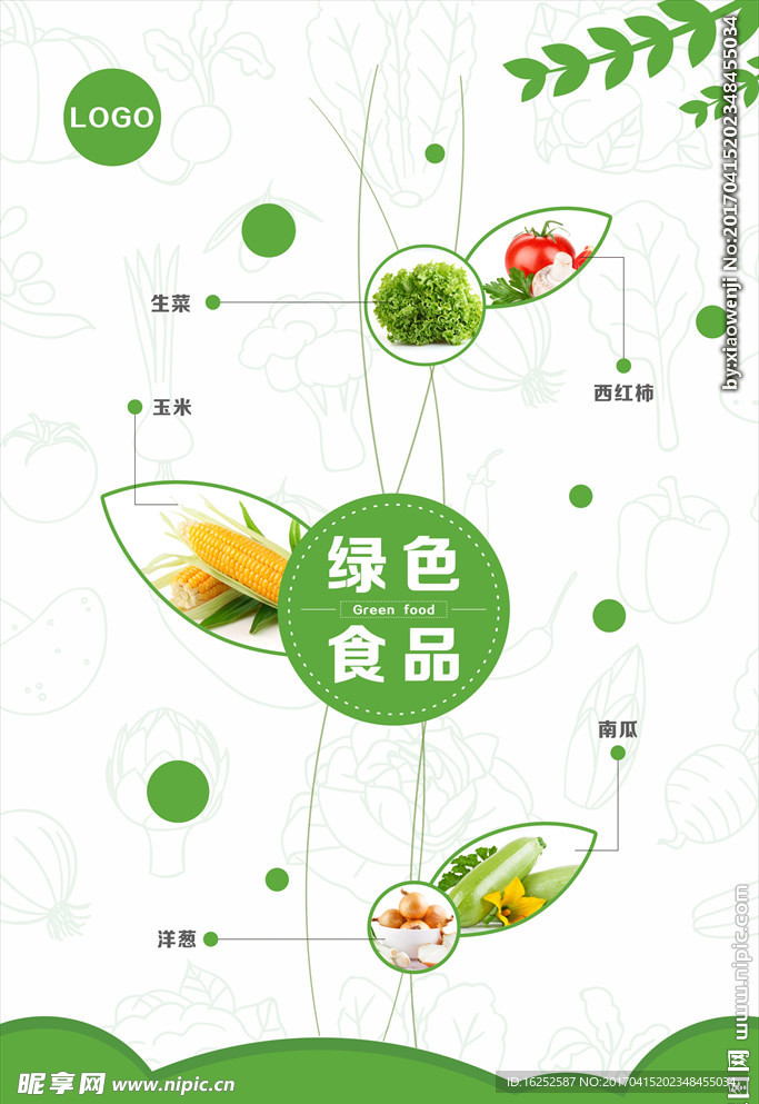 绿色蔬菜海报
