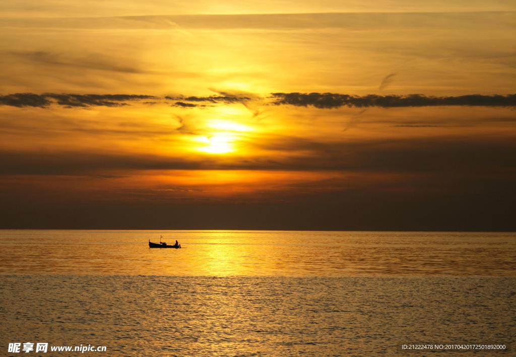 大海夕陽