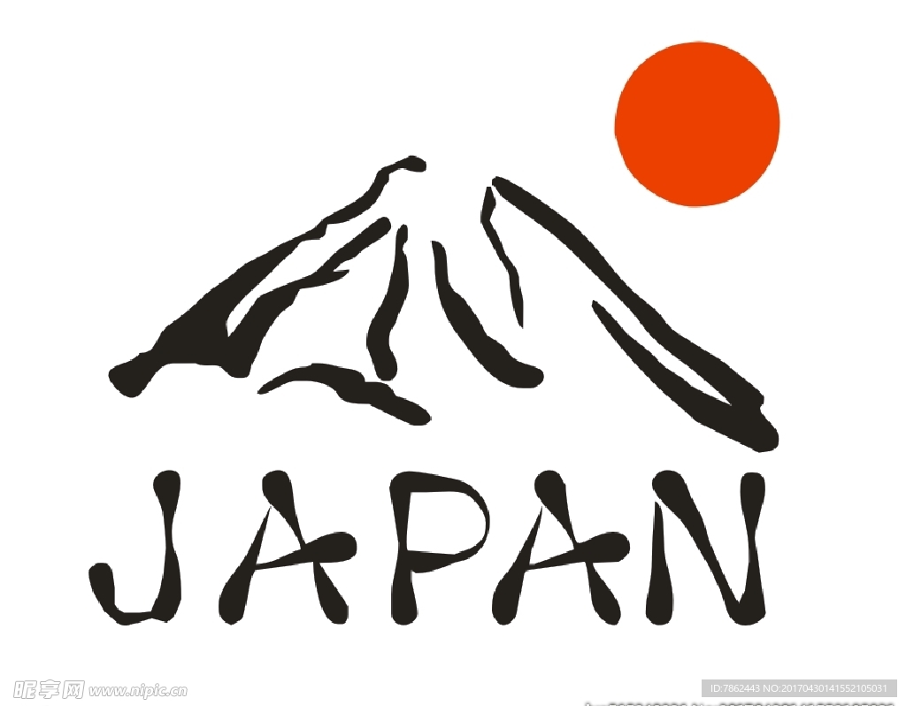 日本元素 富士山 JAPAN