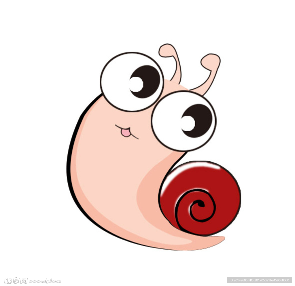 卡通小蜗牛