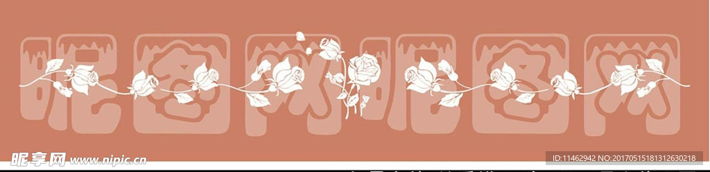玫瑰花矢量圖