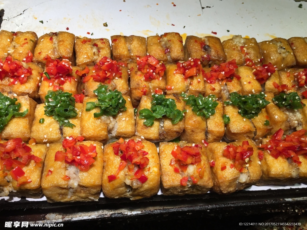云南豆腐美食 臭豆腐 辣椒