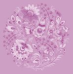粉色欧式古典花纹底纹