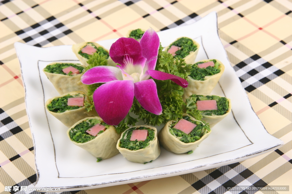 千層薺菜卷