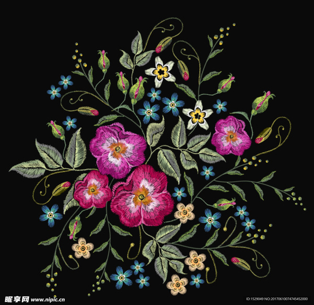 抽象玫瑰花