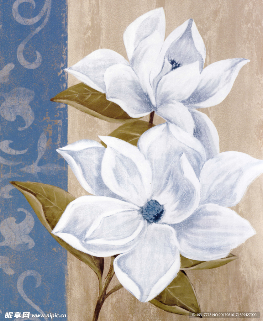 花卉 油畫