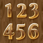 木质数字