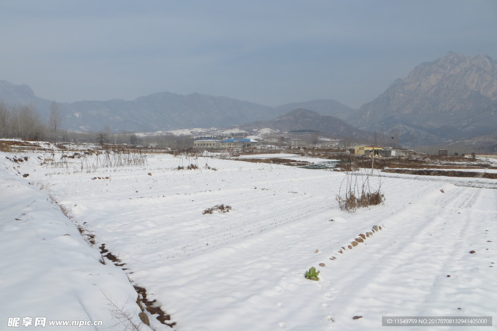 少室山南部冬景
