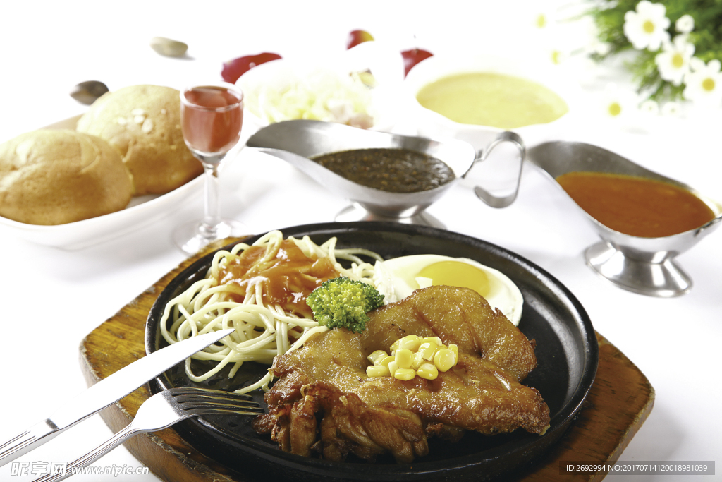 西式雞腿排套餐
