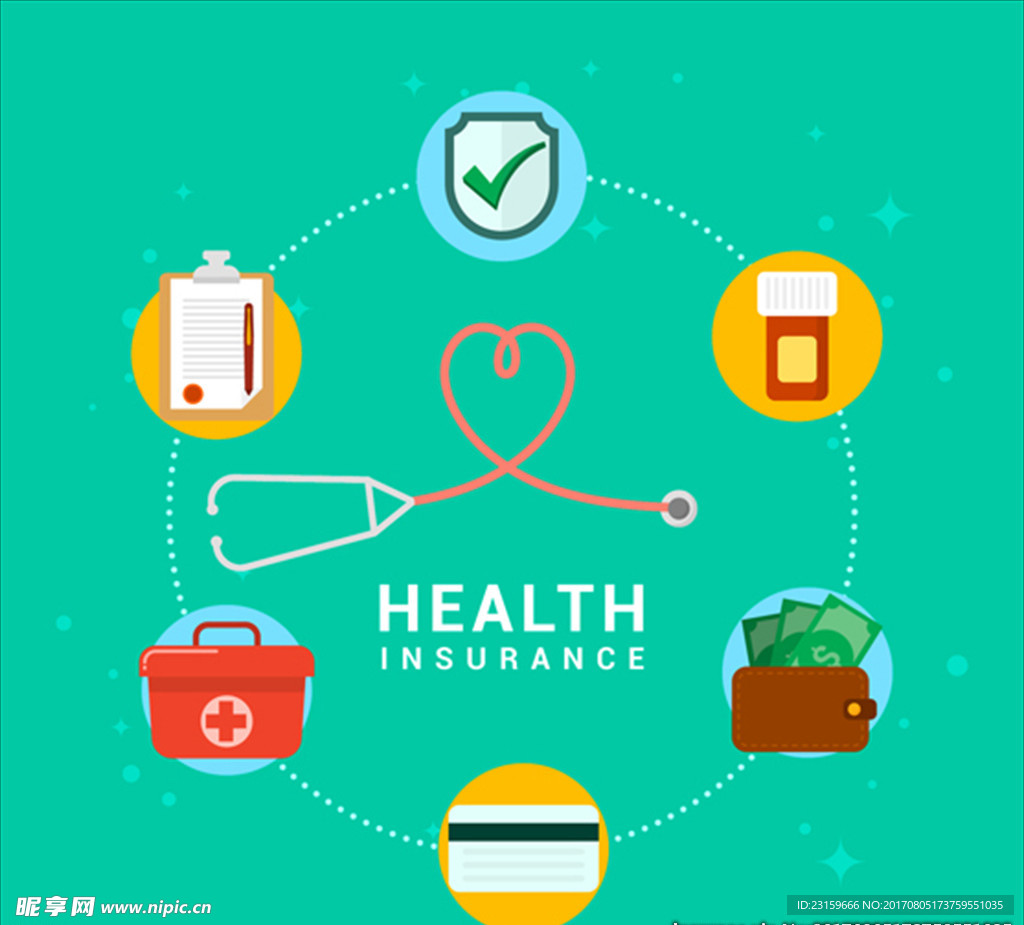 医疗健康保险图标