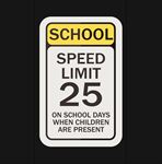 学校限速标牌