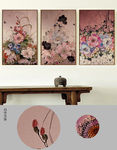 新中式中国风花卉蝴装饰画无框画