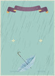 雨伞卡通背景