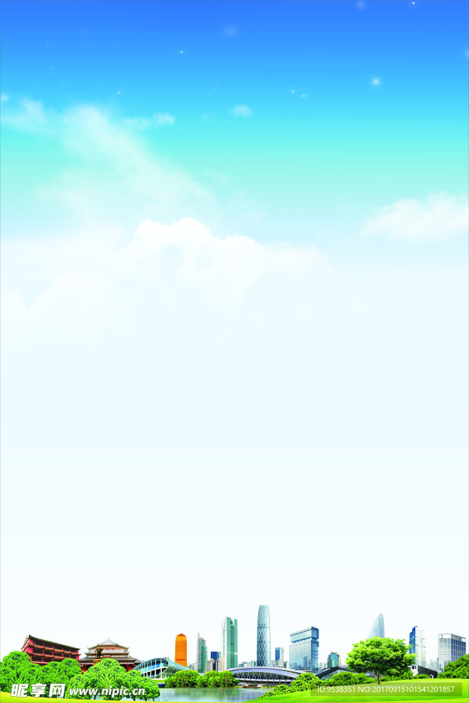 城市天空背景