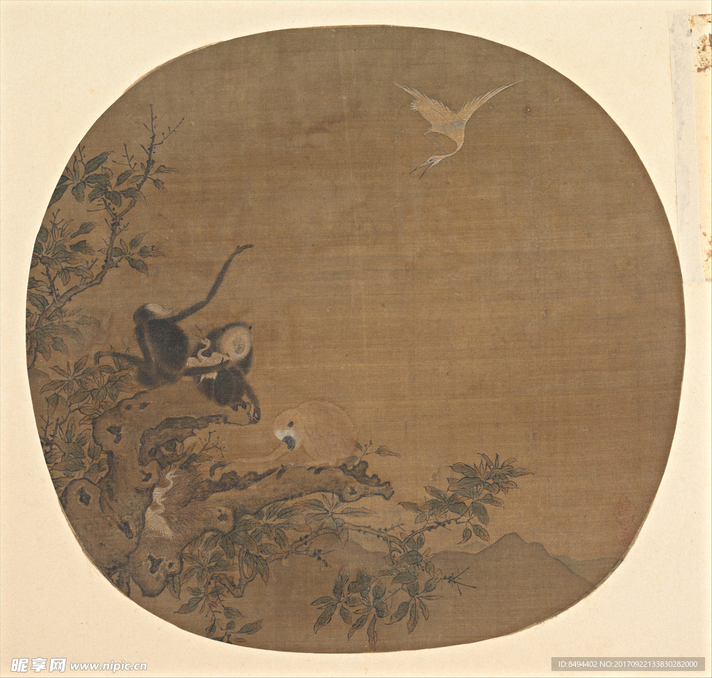 猿鷺圖