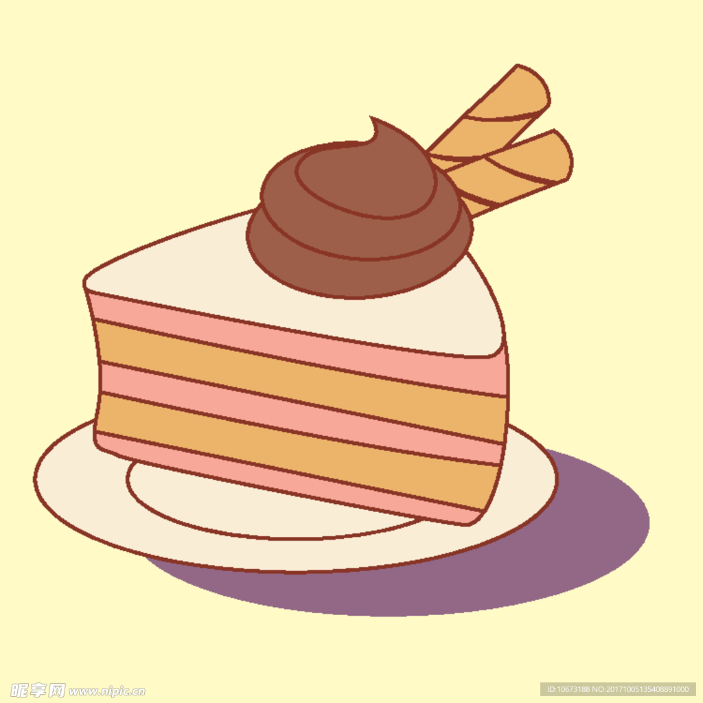 卡通蛋糕面包